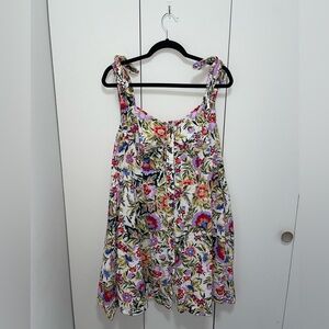 Terra & Sky Floral Tie Strap Dress